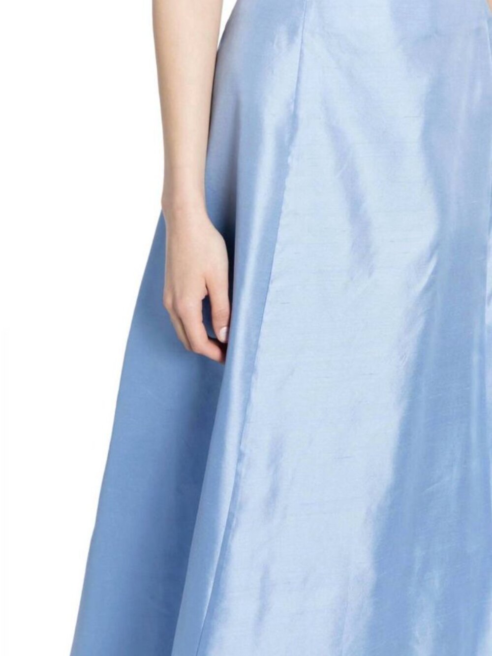 STAUD Vincenzo Maxi Skirt Periwinkle Blue 100% Silk 10 NWT $695 - Picture 6 of 7